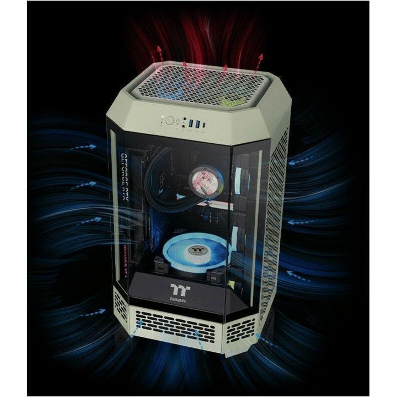 Thermaltake The Tower 250 Matcha Green Mini Tower Chassis Thermaltake The Tower 250 Matcha Green Mini Tower Chassis
